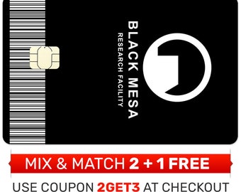 Zwarte Mesa ID-kaartskin: gaming-creditcardsticker