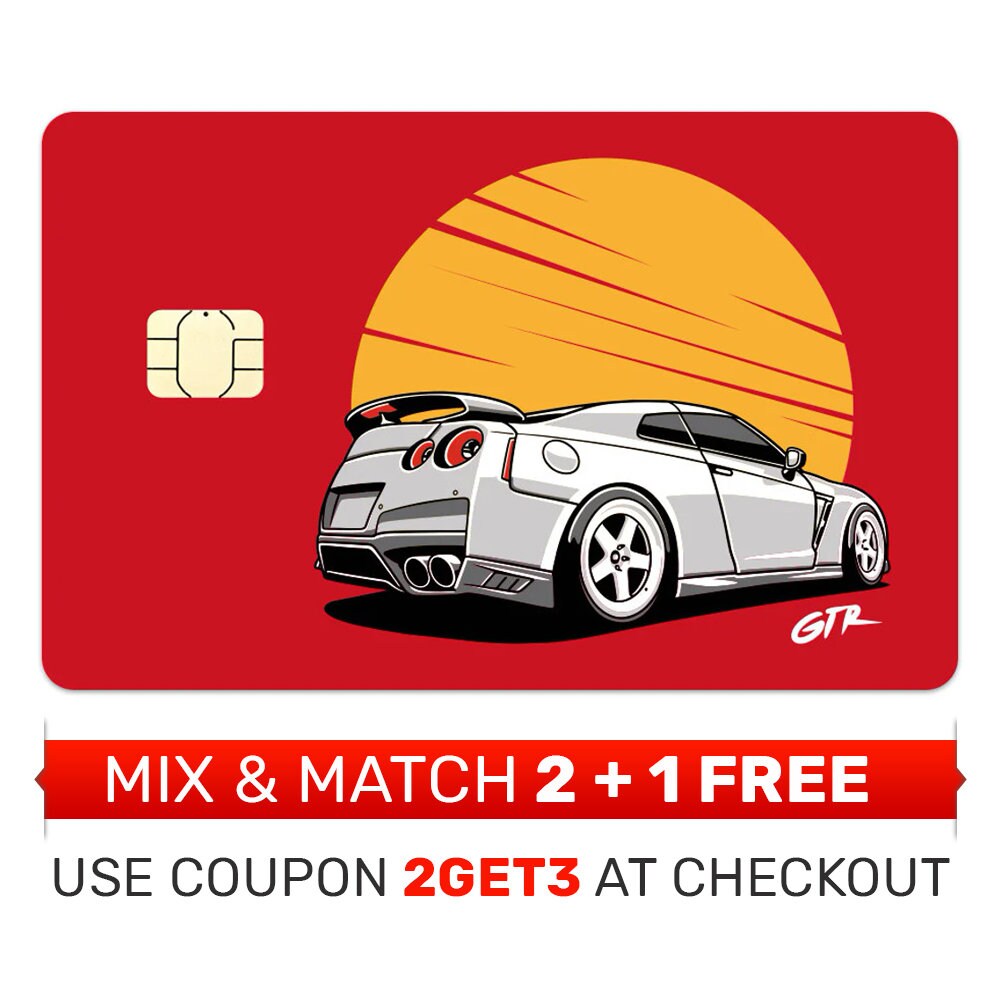Credit Card Skin, Sticker, Cover - GTR 35, Debit Card Cover