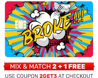 Kreditkarten Haut, Aufkleber, Hülle - Comic Pop Art Retro Bubble Cloud