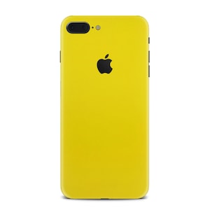 Glossy Yellow Skin for iPhone Skin Wrap Decal for iPhone 12 Pro Max, iPhone 12 Mini, iPhone 11 Pro Max, iPhone Xs, X, XR, 8 Plus, 7 Plus image 8