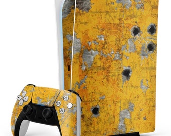 Battle Damage-spelkonsolskin – kulhålsdesign, skyddande vinyl