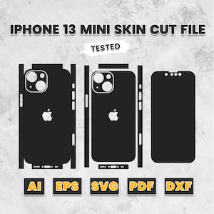 iPhone 13 Mini Skin Vector Template: Cut File (Digital Download)