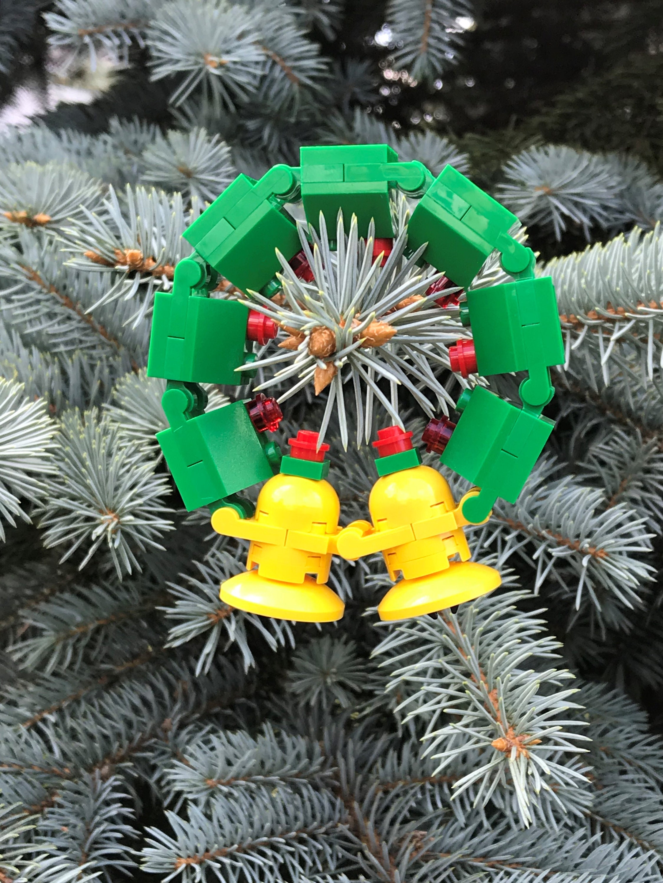 LEGO Christmas Holiday Wreath Ornament New Based on 30028 Etsy