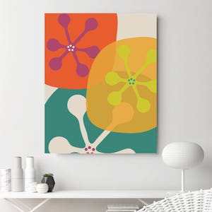 Modern Abstract Prints, Large Mid-Century Art, Colorful Wall Decor, Vintage Modern, Eames, Mid Century Home Decor, Retro Modern Design