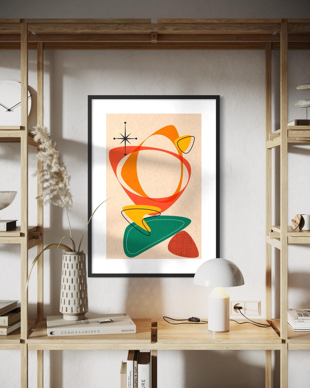 Atomic Art Print: Retro Mid-century Modern Wall Decor - Etsy Sweden