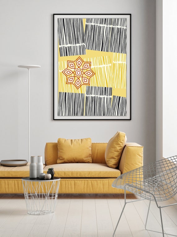 Boho Wall Art Contemporary Art Indian Inspired Prints Etsy