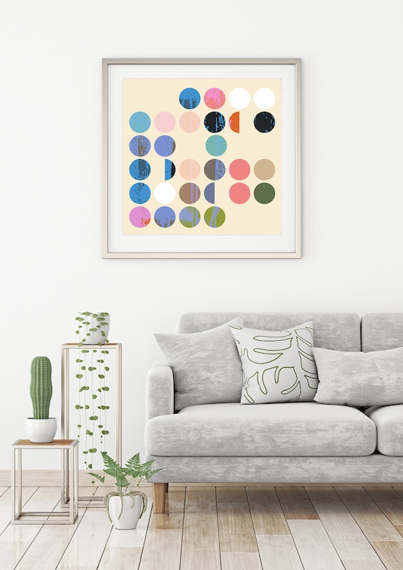 Contemporary Art Modern Abstract Poster MCM Prints Pop Art Etsy