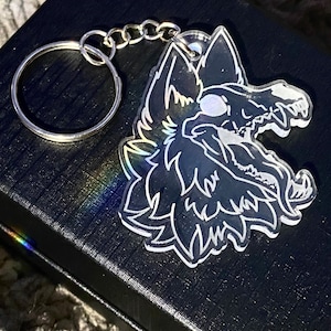 Wolf Skull Keychain