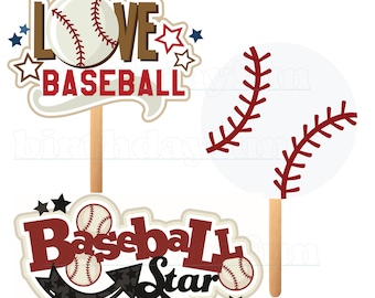 Baseball centerpieces PRINTABLE instant download baseball theme decorations DIY birthday banquet party decorations