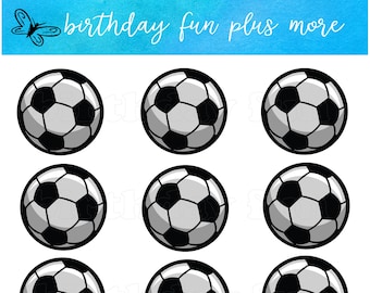SOCCER PRINTABLE Cupcake toppers, digital soccer cupcake toppers, instant download printable soccer, soccer party, soccer theme, soccer