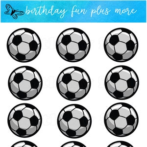 SOCCER PRINTABLE Cupcake toppers, digital soccer cupcake toppers, instant download printable soccer, soccer party, soccer theme, soccer
