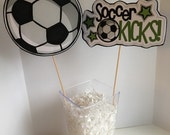 Items Similar To Birthday Party Centerpice Soccer Party
