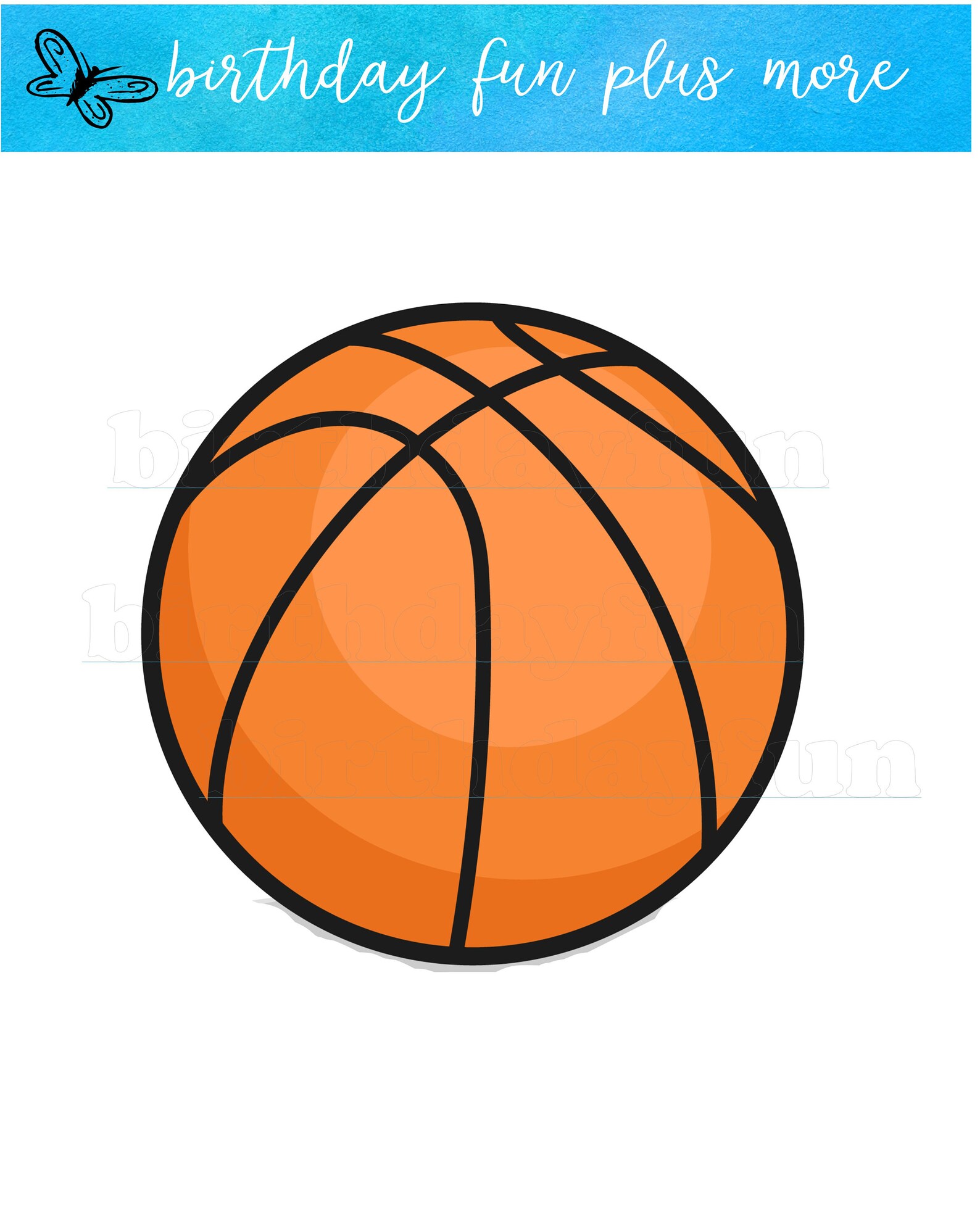 Basketball Centerpieces PRINTABLE Instant Download Basketball - Etsy