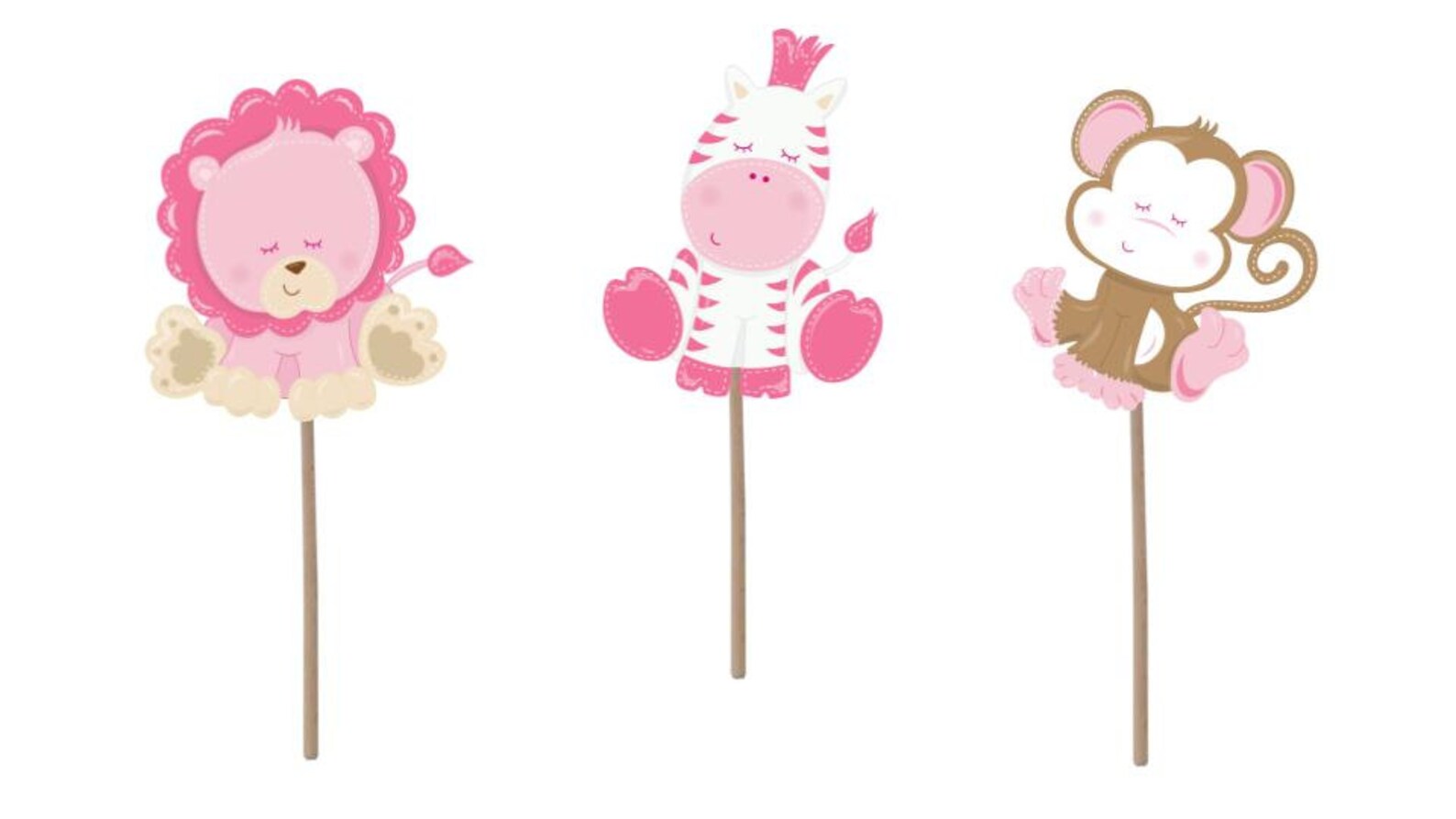 Cupcake Topper Baby Girl Cupcake Toppers Baby Girl Shower Etsy