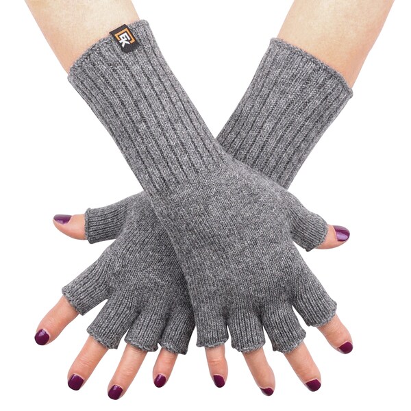 Merino Wool Fingerless Gloves for Women - Super Soft Merino Wool - Made in the USA