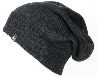 Wool Beanie Cap Knit Caps Fine Knit Beanie Hats Lana De Merino Soft Slouchy Mens Mercedes-Benz-Logo