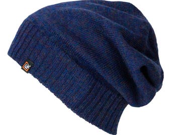 Men Hat Knit Slouchy Baggy Skull Cap Srogem Womens Women’s Beanie Navy
