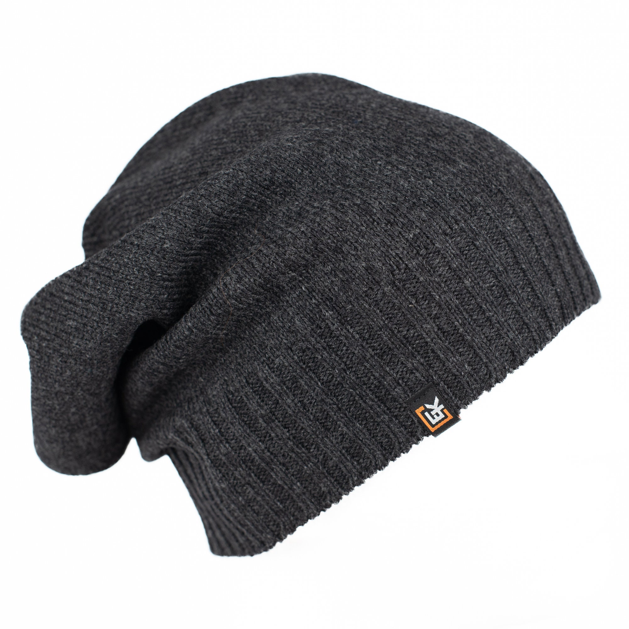 Merino Wool Slouchy Beanie Unisex Winter Hat Warm Skull Cap Minimal Chic Faux Fur Brim Winter Hat Women Men Slouchy Beanie Hat  main image 4