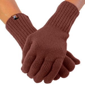 Merino Wool Knit Gloves for Women Super Soft Merino Wool Made in the USA Copper
