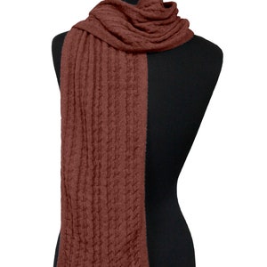 Wool Flat Scarf - Super Soft Merino Wool - Made in the USA