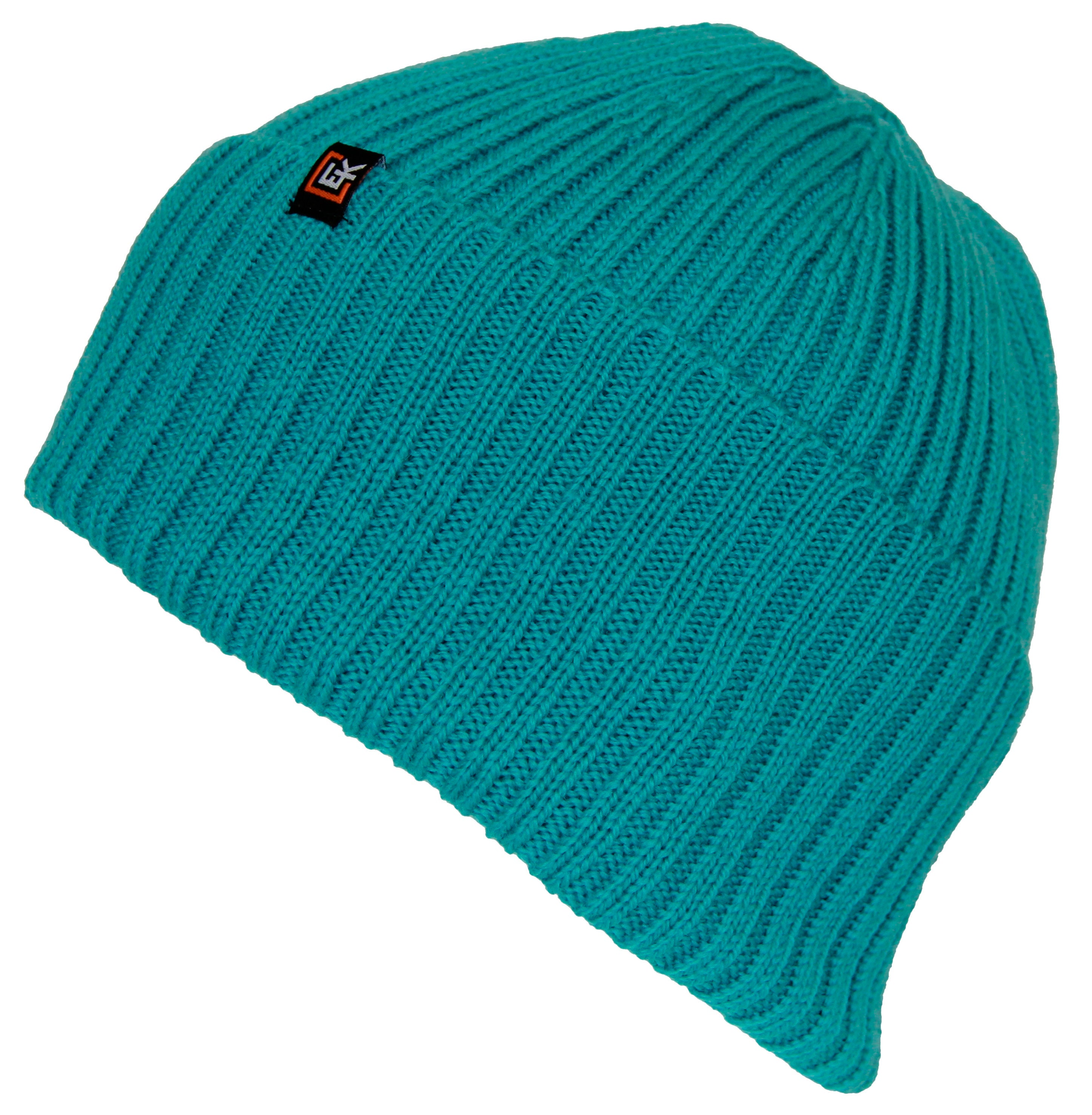 Wool Rib Beanie Hat, 100% Wool, Men's or Women's (teal) - Etsy