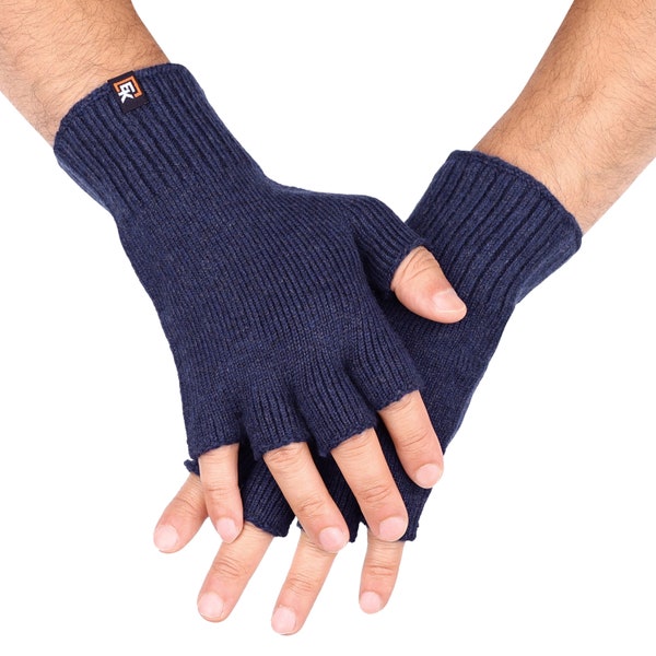 Fingerlose Handschuhe aus Merinowolle für Männer - Superweiche Merinowolle - Hergestellt in den USA