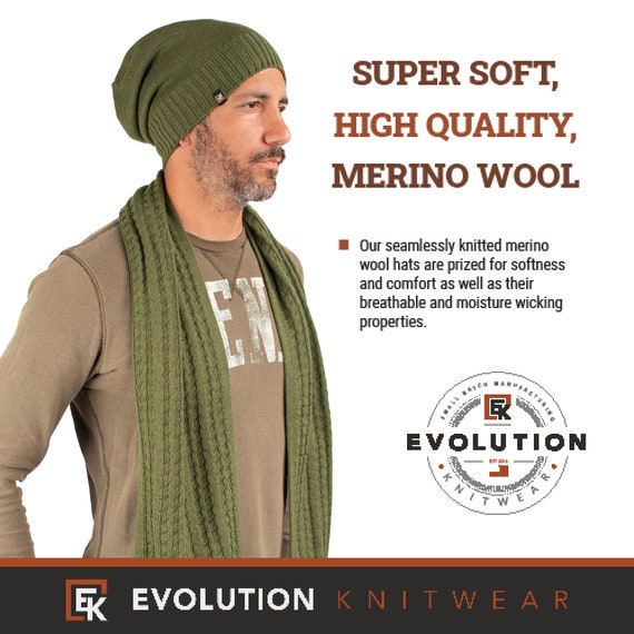 Meino Wool Beanie Men And Women – Cuff Meino Wool ... - EBay