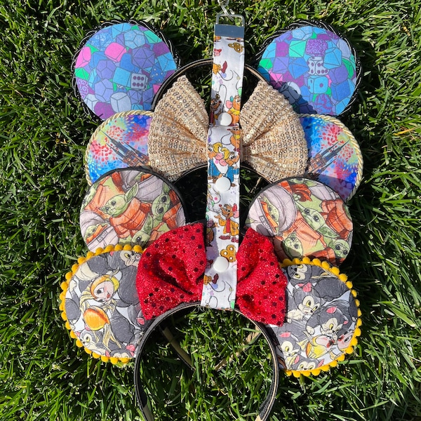 Cinderella Sewing Mice Mickey Minnie Ear Holder