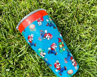 MADE TO ORDER Mario Tumbler, Super Mario Fan Gift, Birthday Gift, Easter Gift
