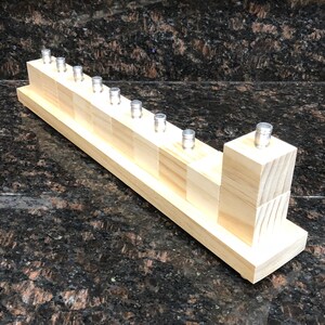 Reverse side of the menorah