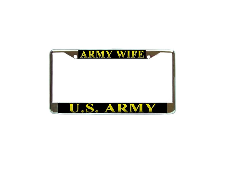 Army Army Wife License Plate Frame U.S