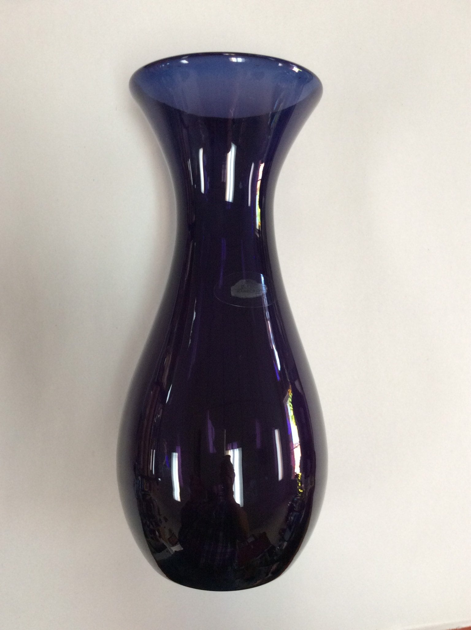 Blenko Glass 9813 vase. Violet purple