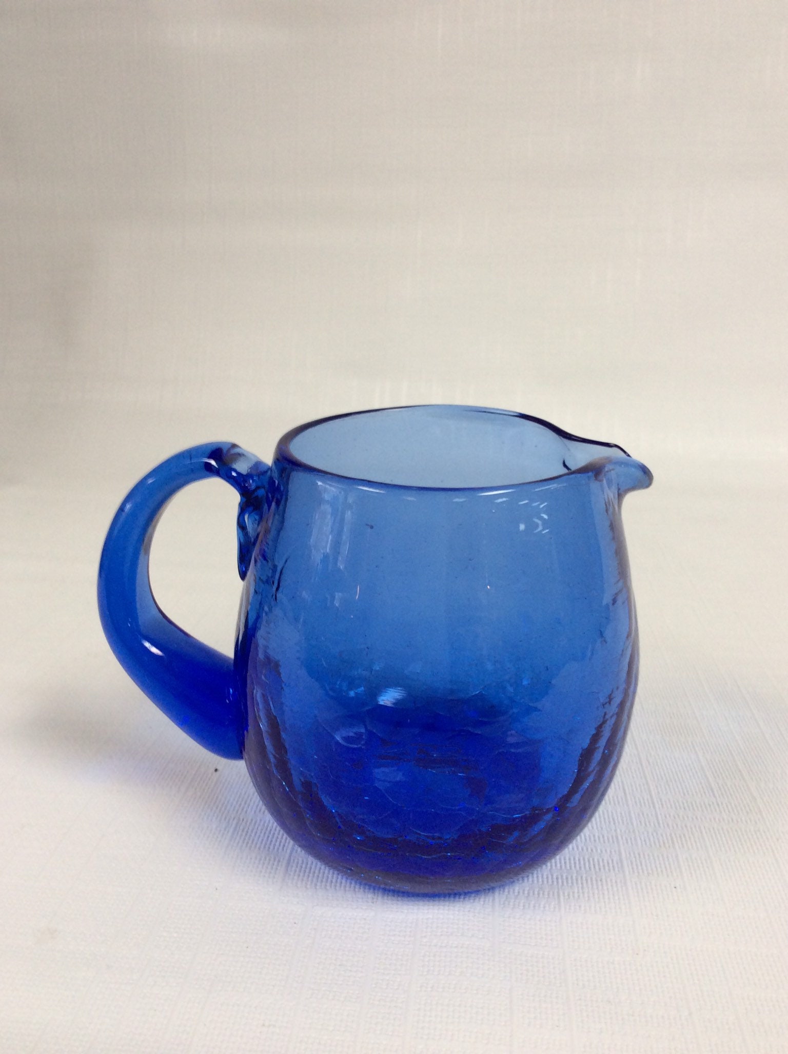 Blenko Cobalt Mini Glass Pitcher