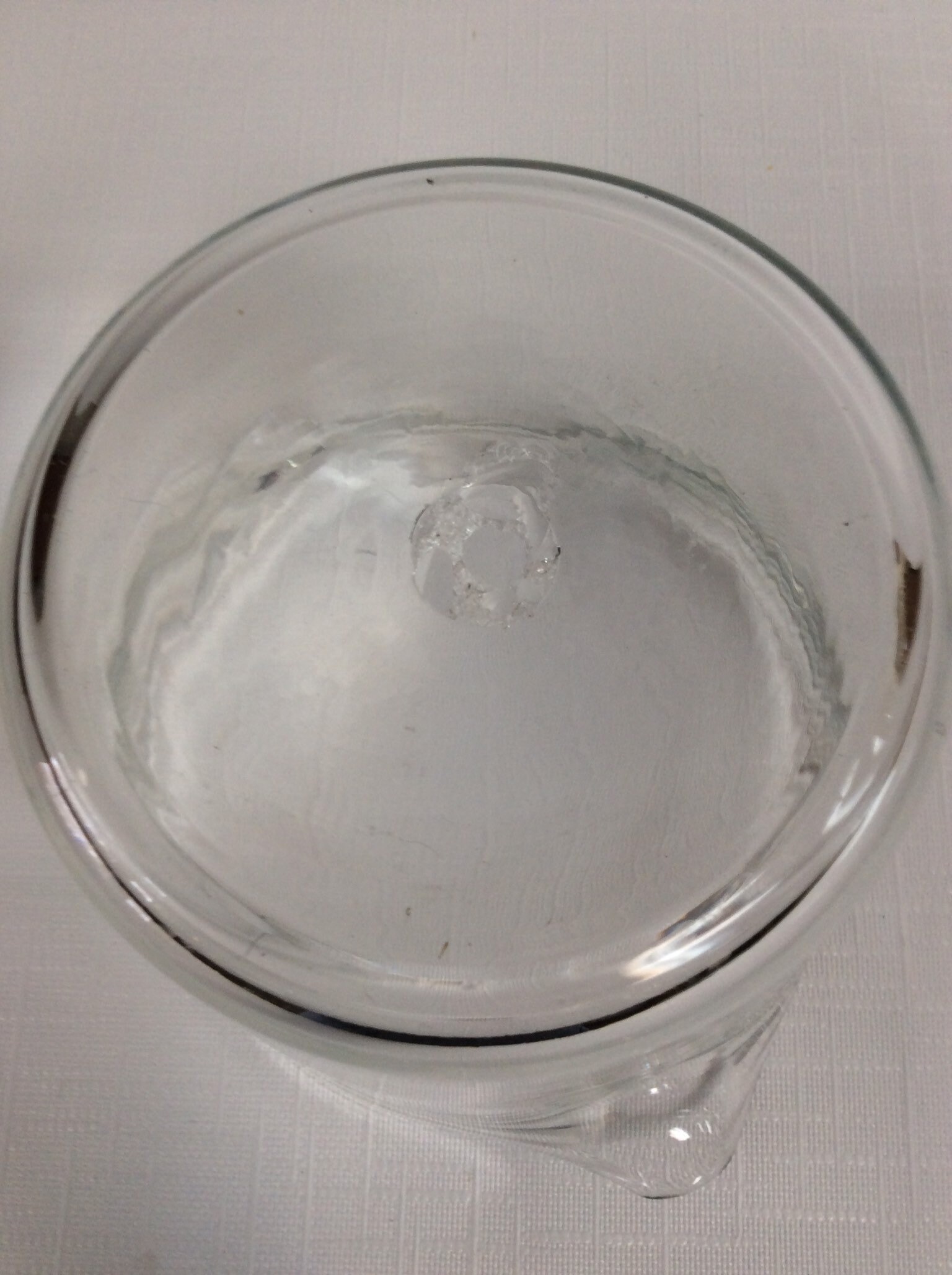 Blenko Williamsburg glass wine rinser CW7, crystal, hand blown