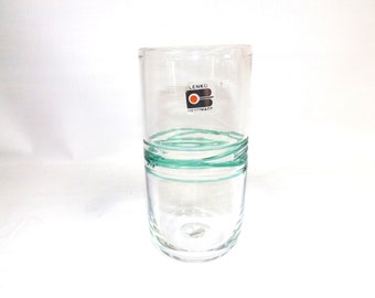 Blenko Glass Crystal with Emerald Green #9722 Tumbler 1997-1998