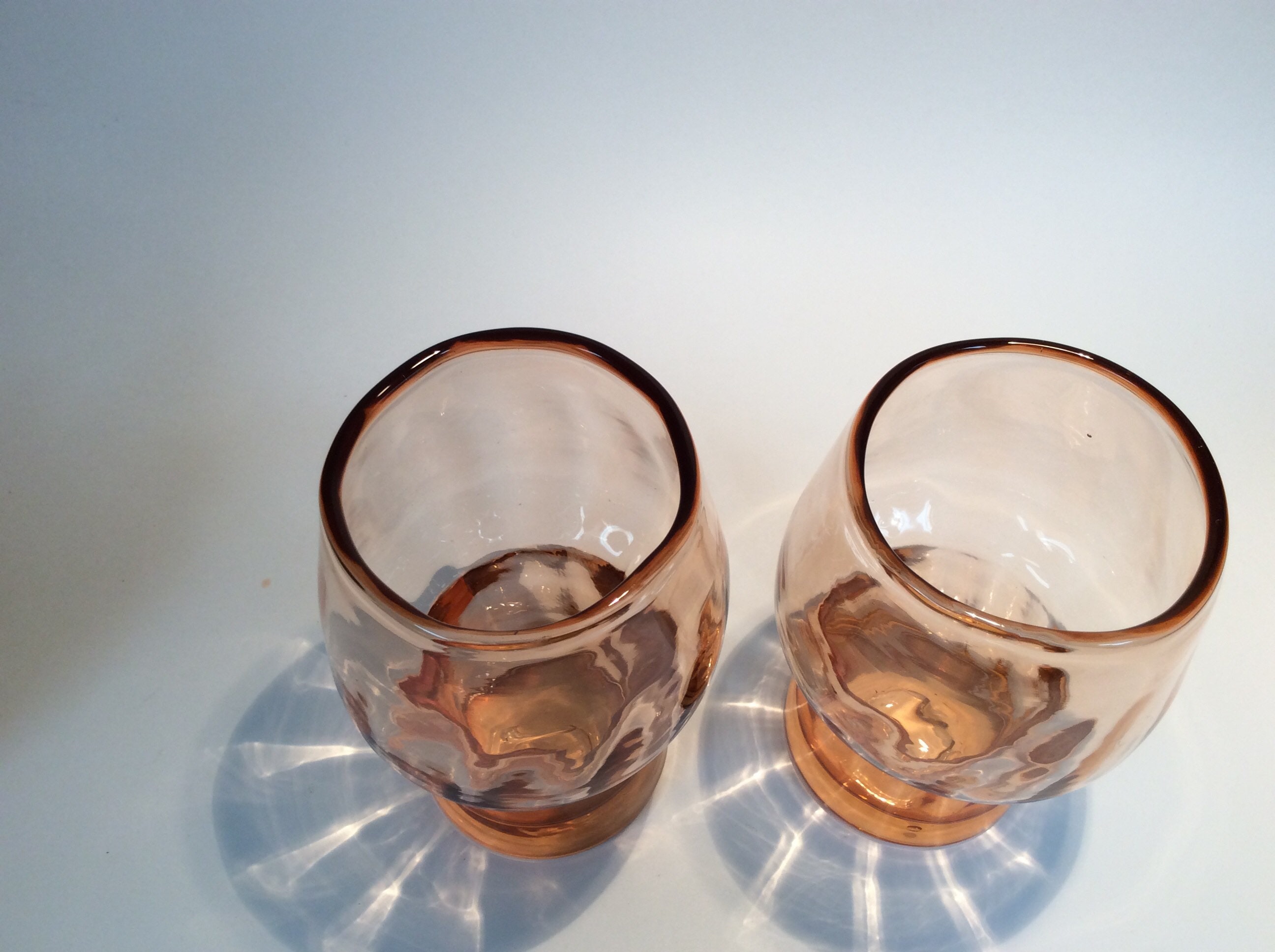 vintage blenko drinking glasses