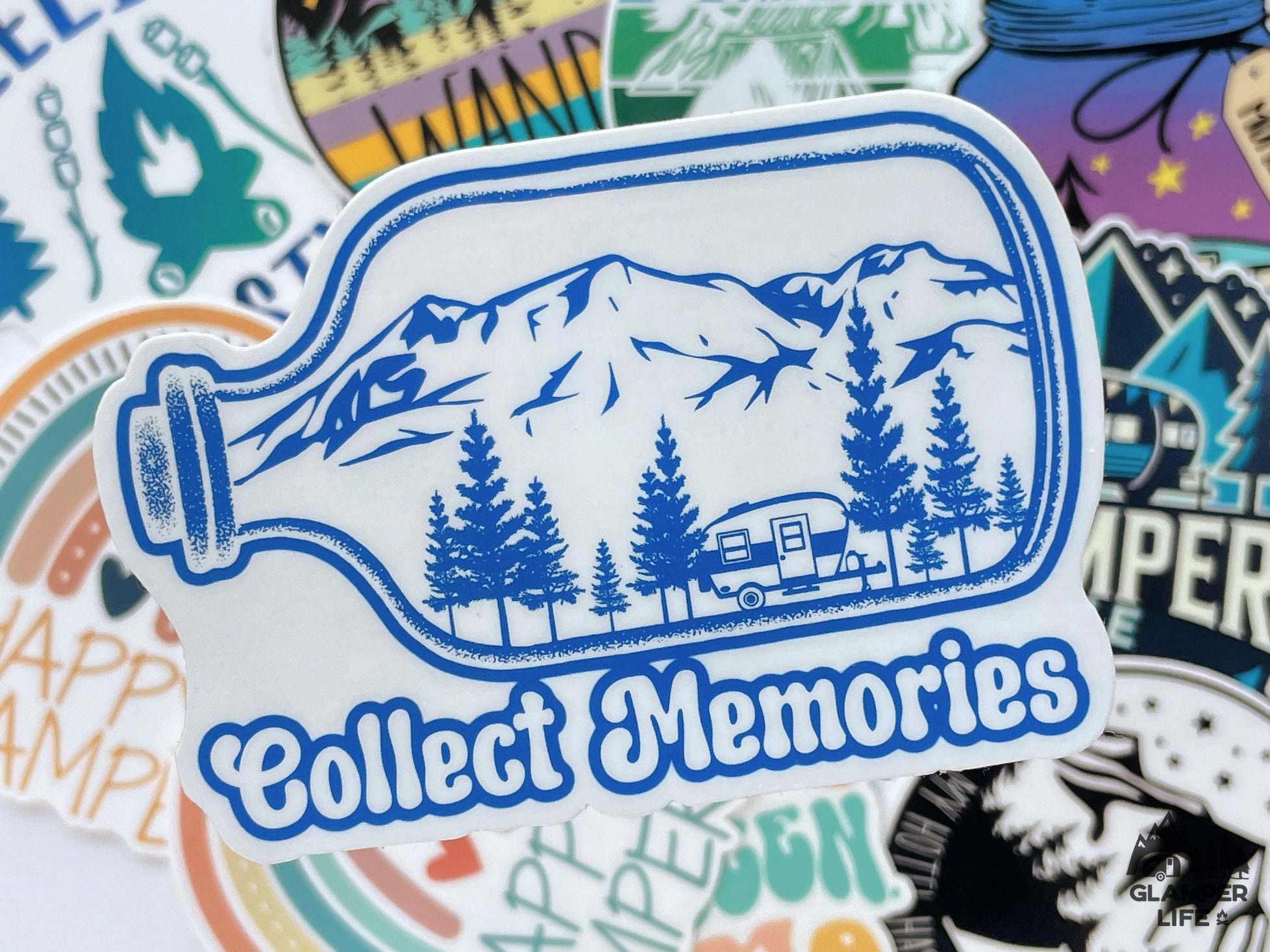 CAMPING Memories Stickers | Campers RV Vinyl Glamping Sticker Pack ...