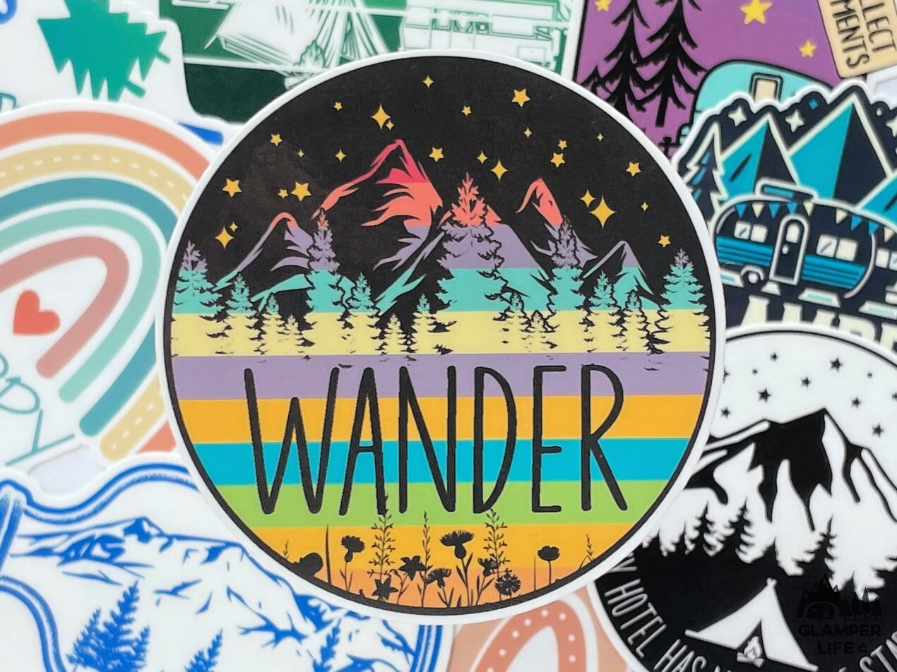 CAMPING Memories Stickers | Campers RV Vinyl Glamping Sticker Pack ...
