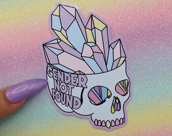 Gender Not Found Large Vinyl Sticker