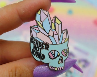 Gender Not Found Enamel Pin