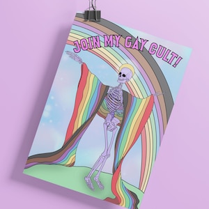 Join My Gay Cult Art Print