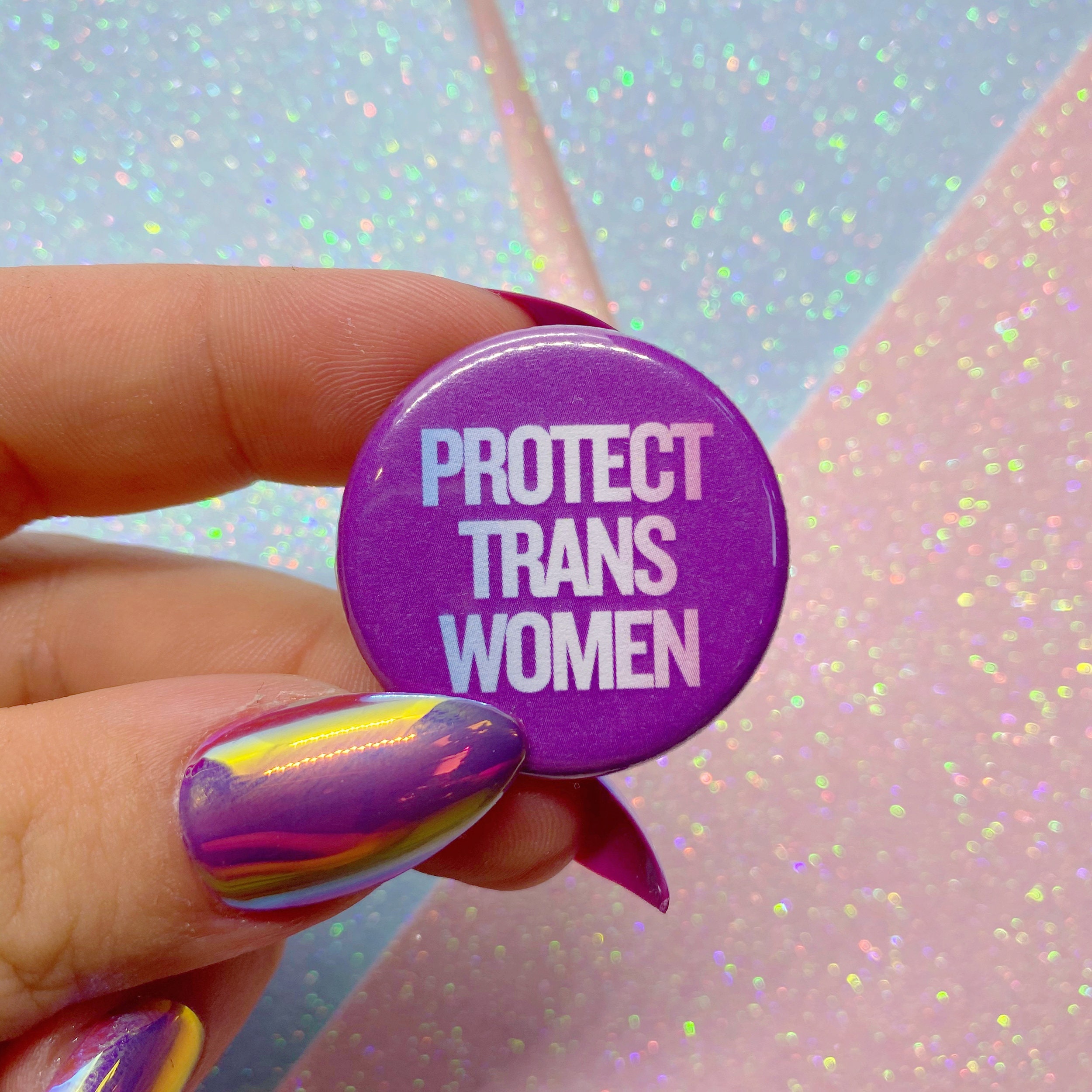 Protect Trans Women Button Badge Etsy