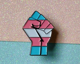 Trans Pride Enamel Pin (seconds. B grade)