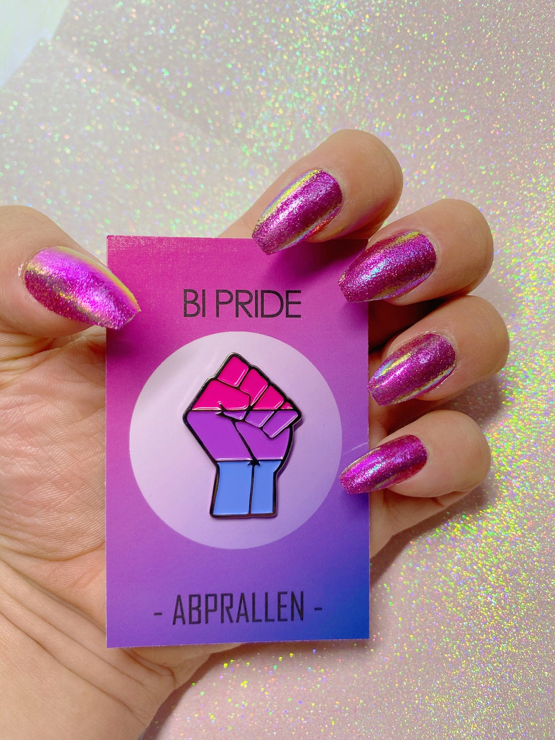 Bisexual Pride Enamel Pin Etsy