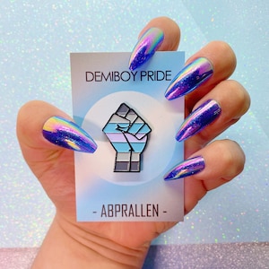 Demiboy Pride Enamel Pin