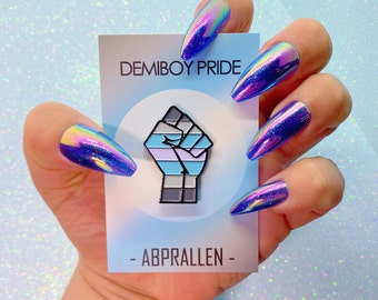 Demiboy Pride Enamel Pin