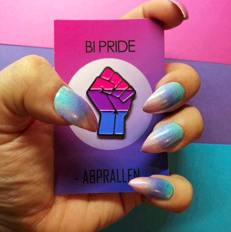 Bisexual Pride Enamel Pin Etsy