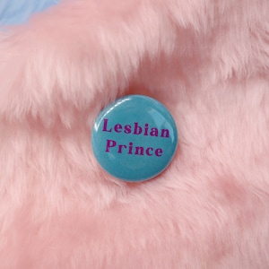 Lesbian Prince Button Badge