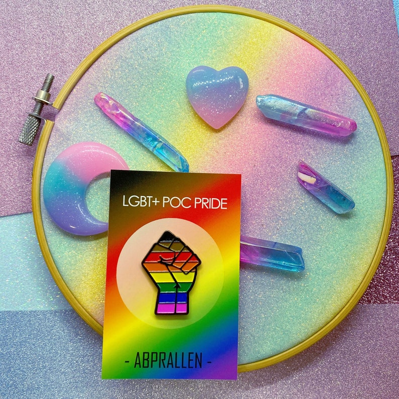 POC LGBT Pride Enamel Pin Philly Pride Pin image 5