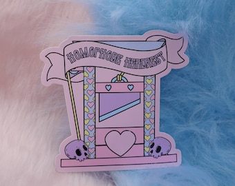 Homophobe Headrest Large Vinyl Sticker